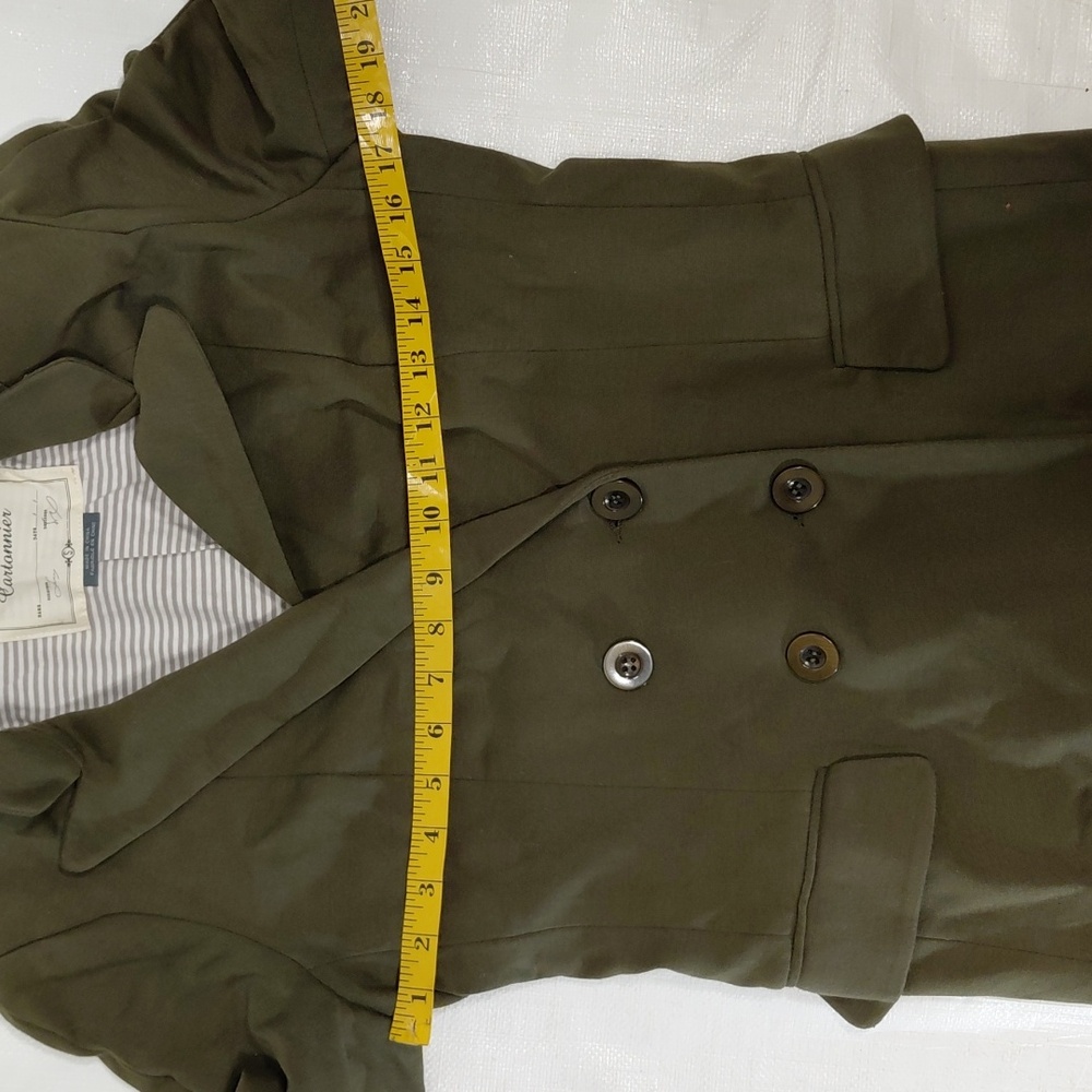 Anthropologie Cartonnier Green Jersey Blazer - Picture 5 of 7